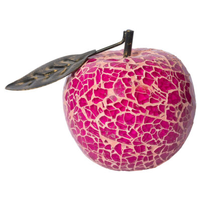 Mosaic Glass Apple - Pink