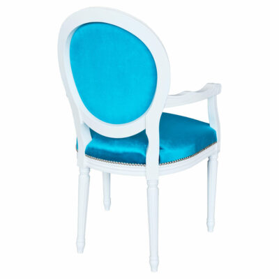 Pop Art Chair - Blue and White - Back