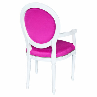 Pop Art Chair - Pink and White - Back