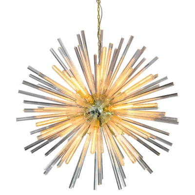 Celestial Halo Statement Gold Chandelier