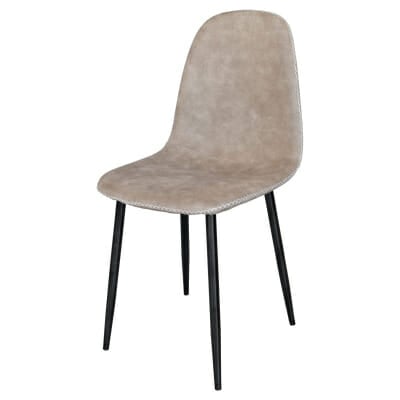 Simone Faux Leather Fawn Dining Chair