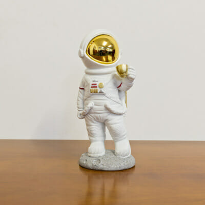 Coffee on the Moon Astronaut Figurine in our Showroom