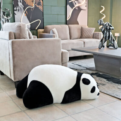 Panda Floor Cushion in our Showroom