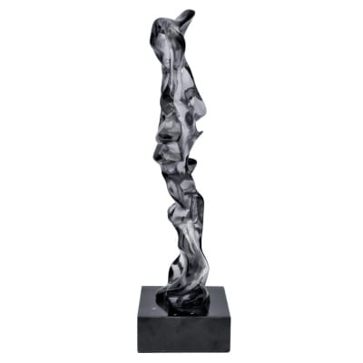 Abstract Resin Art Sculpture Side View