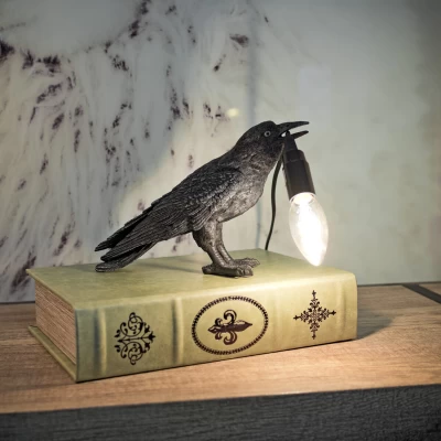 Crow Holding Bulb Lamp