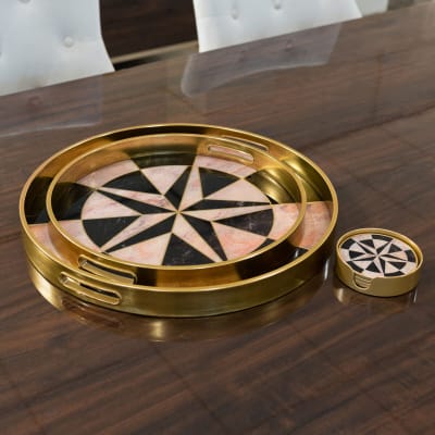 Compass Serving Tray Set in our Showroom