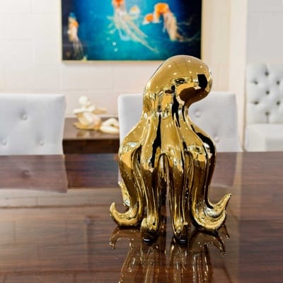 Ceramic Gold Octopus in our Showroom