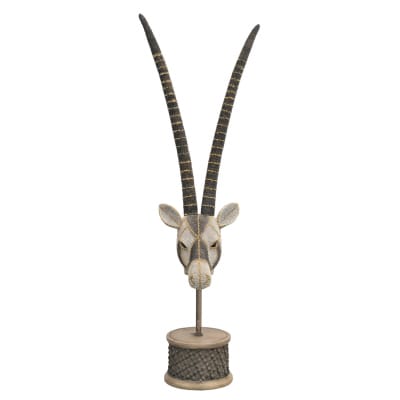 Antelope Bust Statue - Front