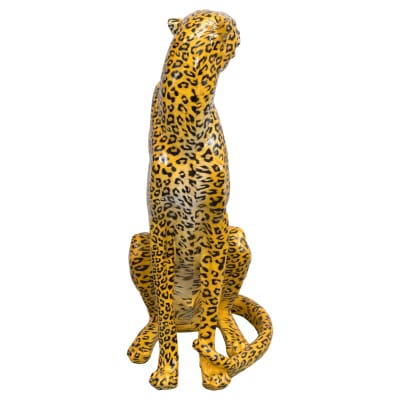 Sitting Cheetah Statue - Front