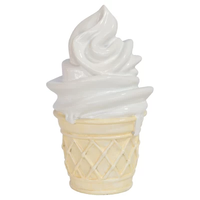 Whipped Dream Vanilla Ice Cream Cone Sculpture