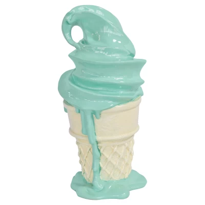 Whipped Dream Mint Ice Cream Cone Sculpture - Large