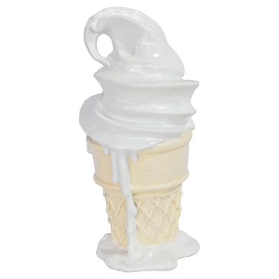 Whipped Dream Vanilla Ice Cream Cone Sculpture - Large