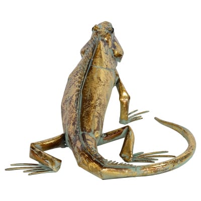 Metal Iguana Sculpture - Back