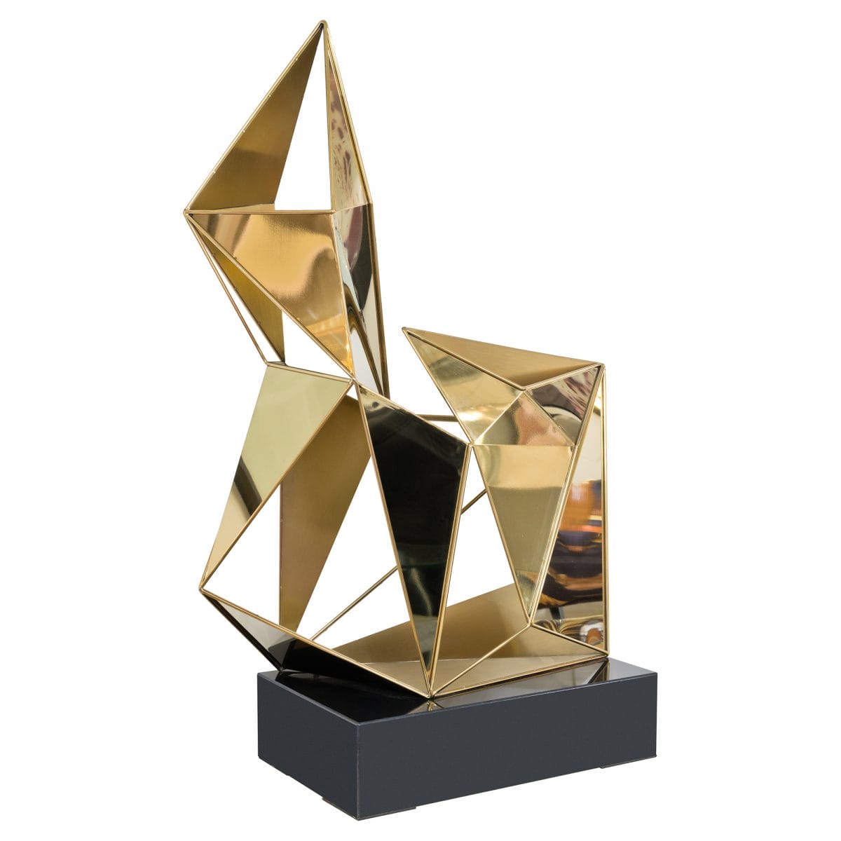 Gold Polygon Sculpture