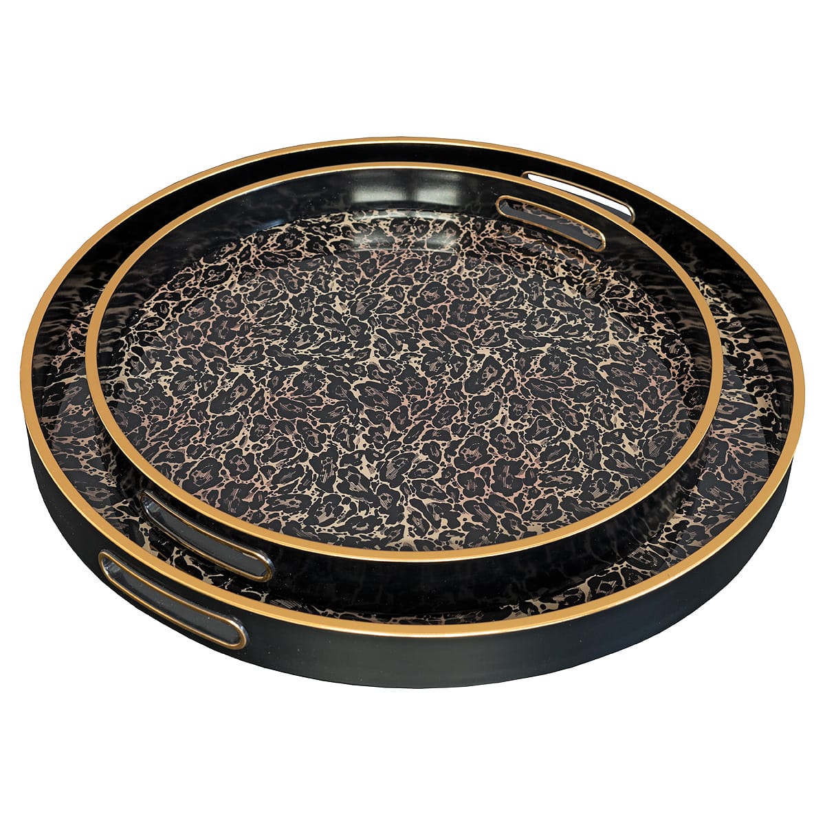 Roxy Leopard Serving Trays by Casa Nova Collection by Laurence Llewelyn Bowen