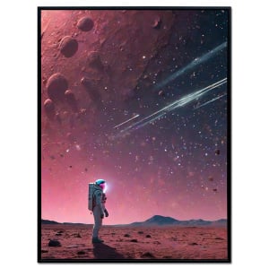 Cosmic Wonder Framed Velvet Wall Art