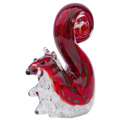 Glass Red Squirrel - Front